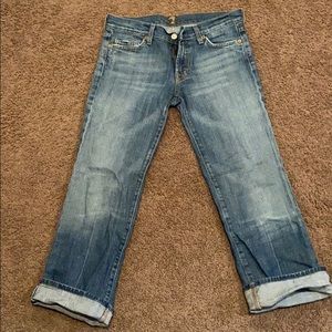 7 for all mankind Capri denim jeans